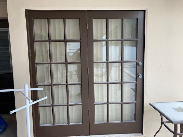 Lyons Roofing - French Door Pic Before